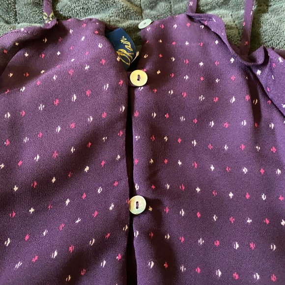 Purple Patterned Dress - Picture 4 of 6